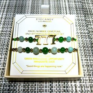 Eye Candy BRAND NEW 2 gold toned adjustable bracelet with stones ❤️ Box included
